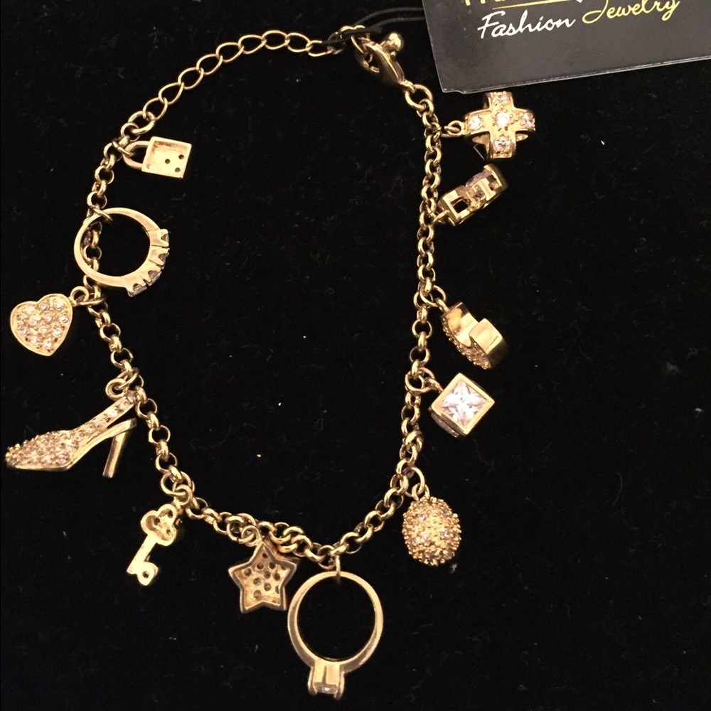 Gold Fashion Charm Bracelet/Anklet