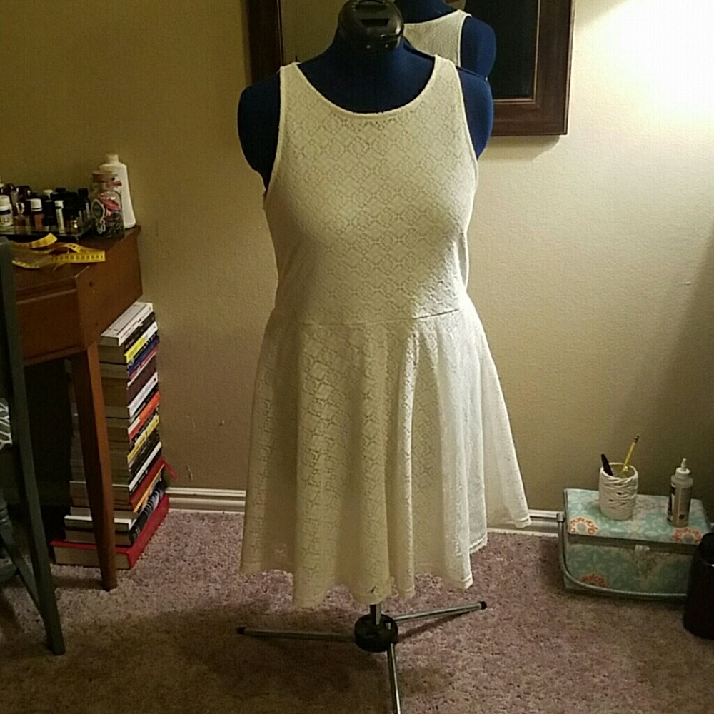Cream lace dress