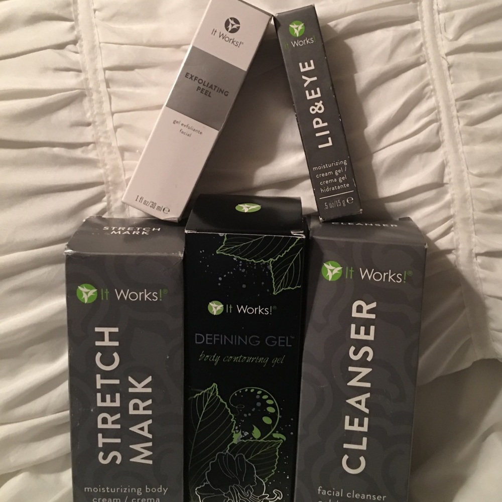 Stretch Mark cream/defining gel/facial cleanser/
