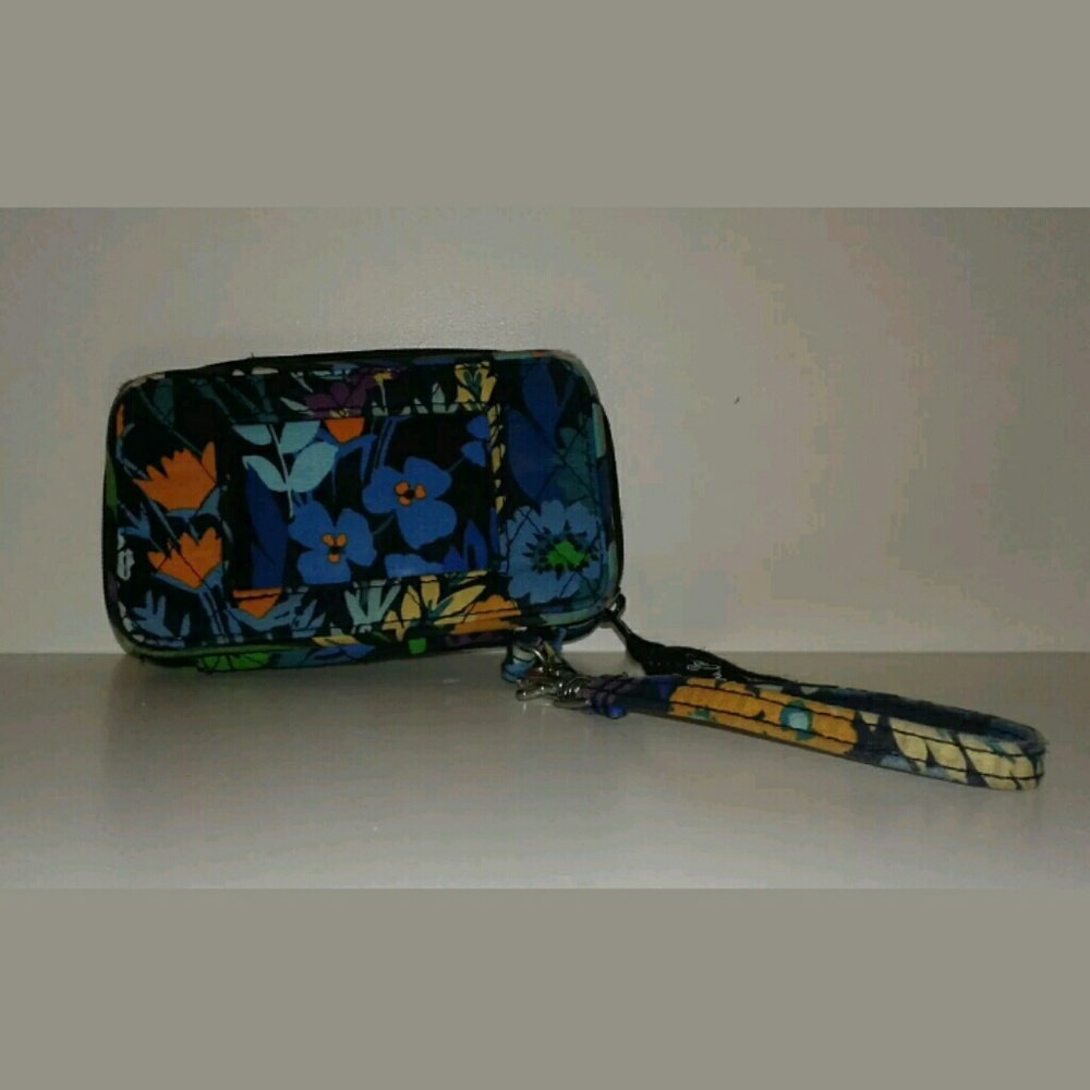 Vera Bradley Wallet Floral Clutch Coin Purse Auth