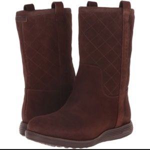 NEW Cole Haan Brown Water-repellent Quilted Boots