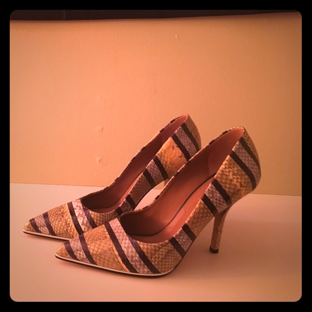 Givenchy Anuby Snakeskin Pumps