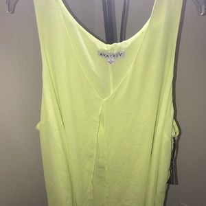 Neon beauty! Sleeveless flowy shirt!