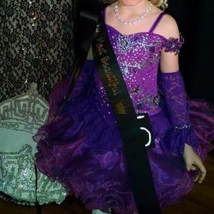 7/8 girls pageant cupcake dress