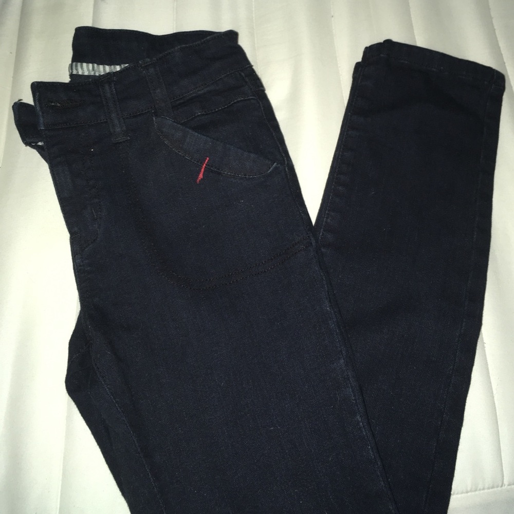 Dark denim jeans
