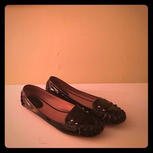 Kate Spade Black Patent Leather Flats