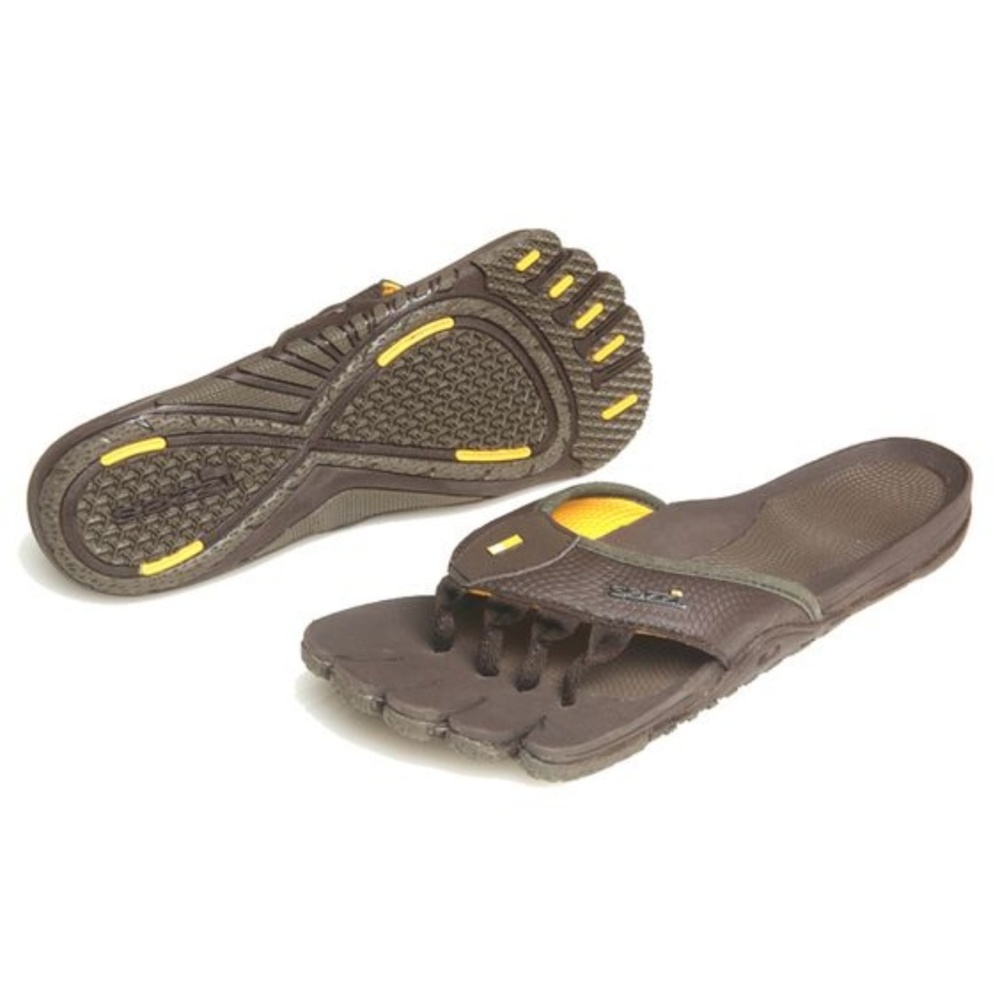 Sazzi womans Decimal sandal brown flip flops