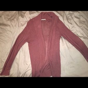 Maroon Rubbish cardigan