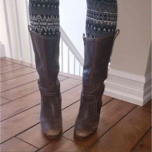 Brown American Eagle leather boots size 7