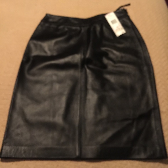 Kasper Dresses & Skirts - Kasper Genuine Leather Skirt