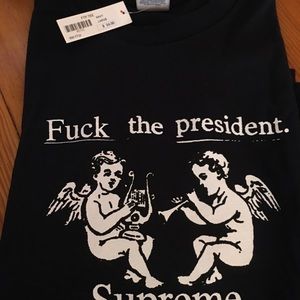 Supreme SS17 FTP Shirt Navy, Large