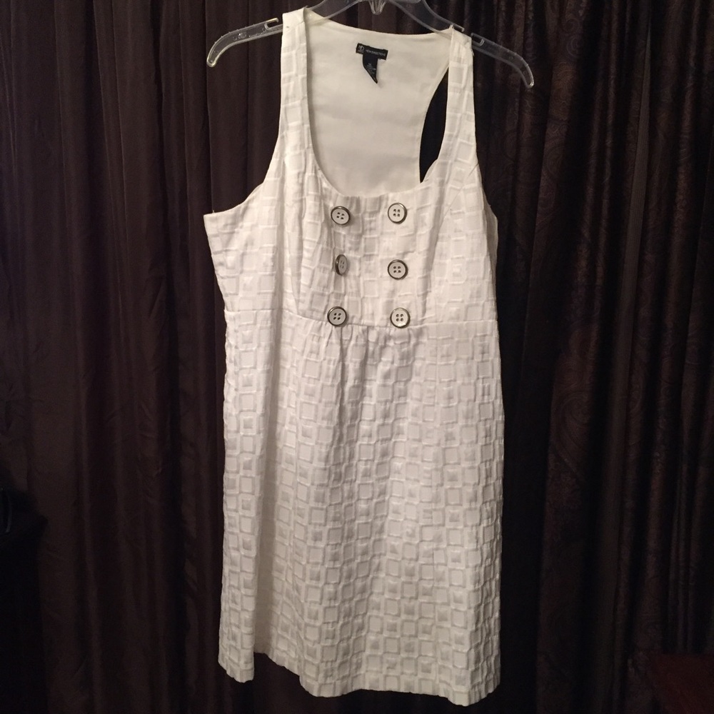 White Buttoned Dress!