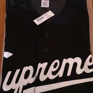 Supreme SS17 Satin Baseball Jersey