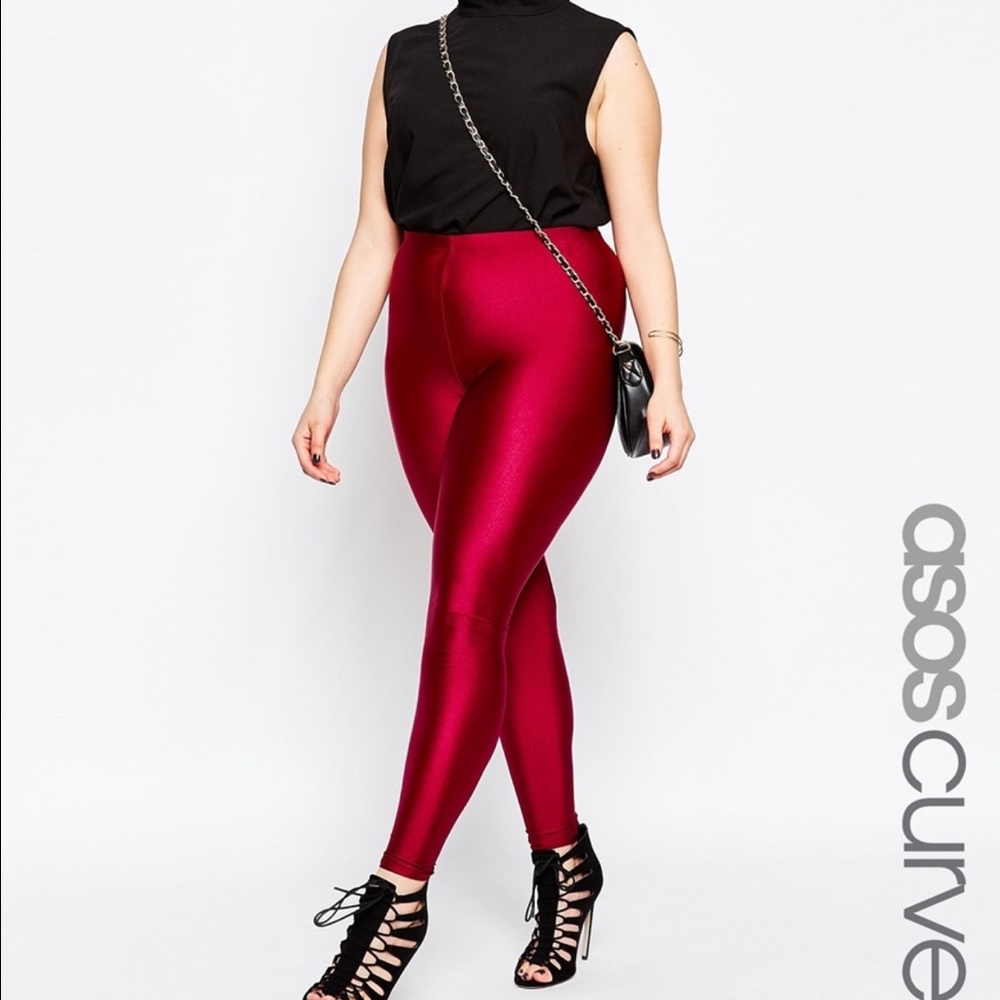 Shimmer Oxblood Leggings