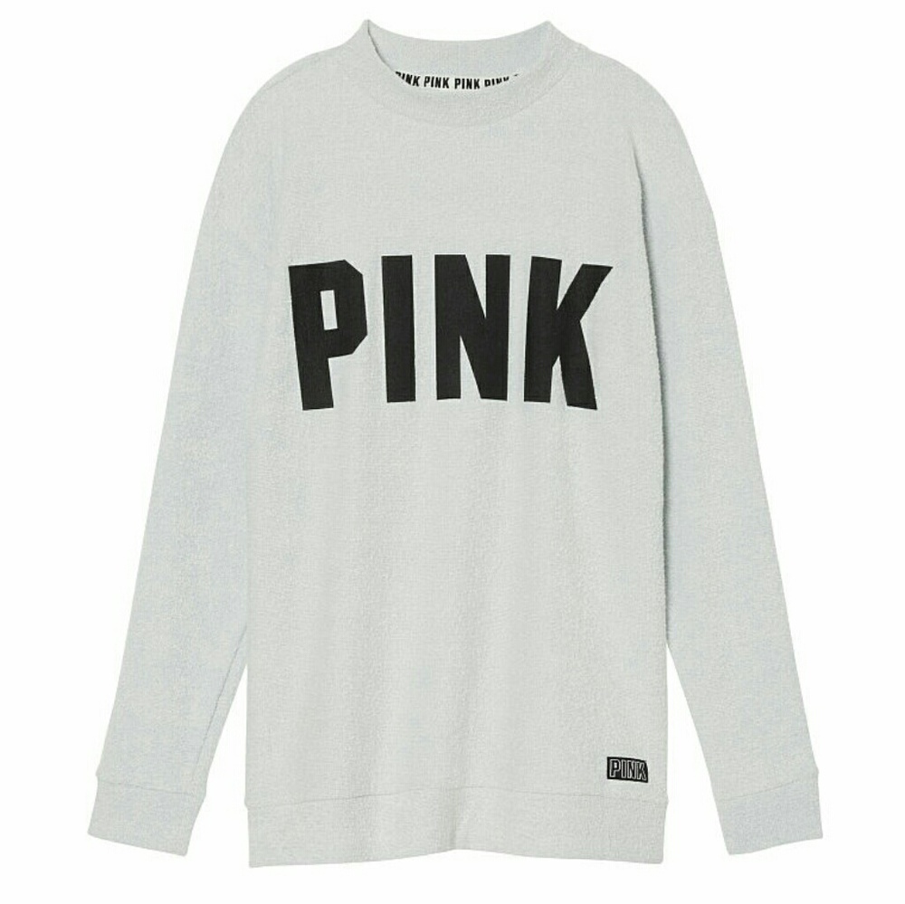 Victoria's Secret Pink Stadium Mock Neck New - Picture 2 of 3