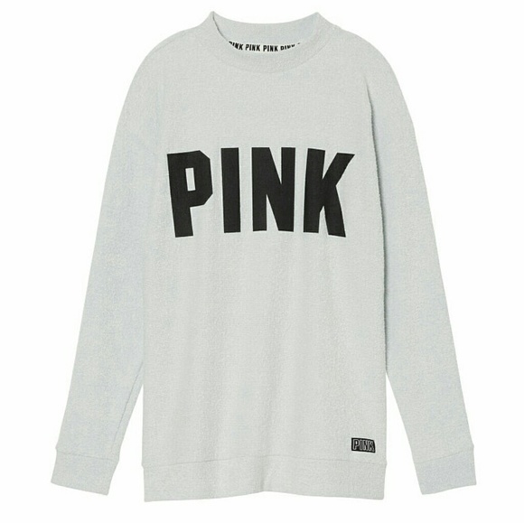 Victoria's Secret Pink Stadium Mock Neck New - Picture 2 of 3