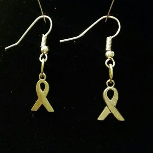 Breast Cancer Awareness Earrings | Dangle, Ribbon