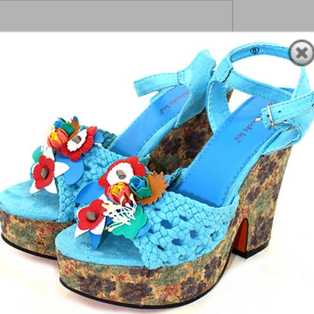 Retro vintage look👣 Blue Nicole Lee Size
9