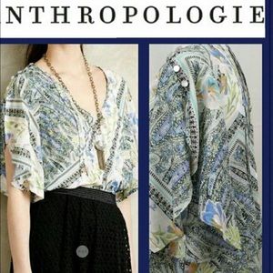 Maeve anthropologie flutter sleeve blouse maya