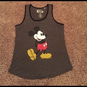 Grey Mickey Mouse Tank Top