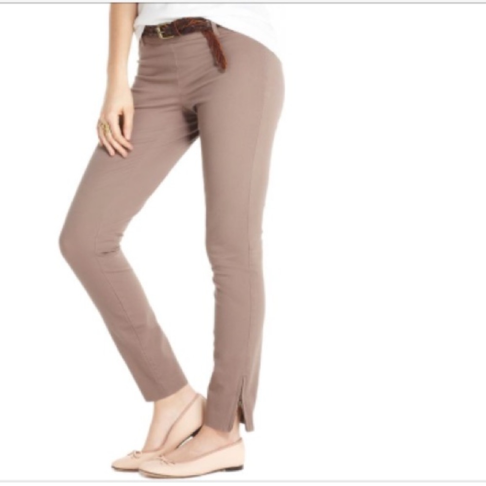 Maison Jules Charlotte slim zipper pencil pants