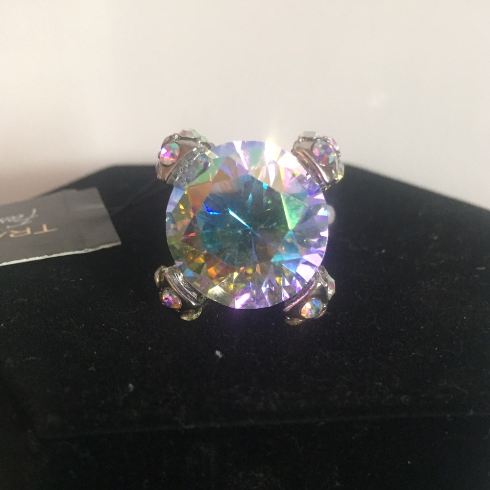 TLFJ Silver Diamond Ring