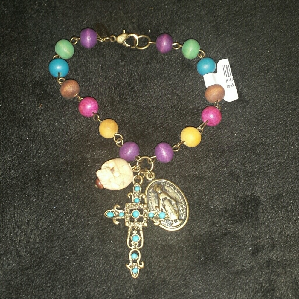 Multi colored bead bracelet