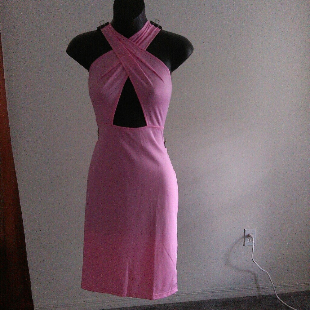 Neck wrap dress