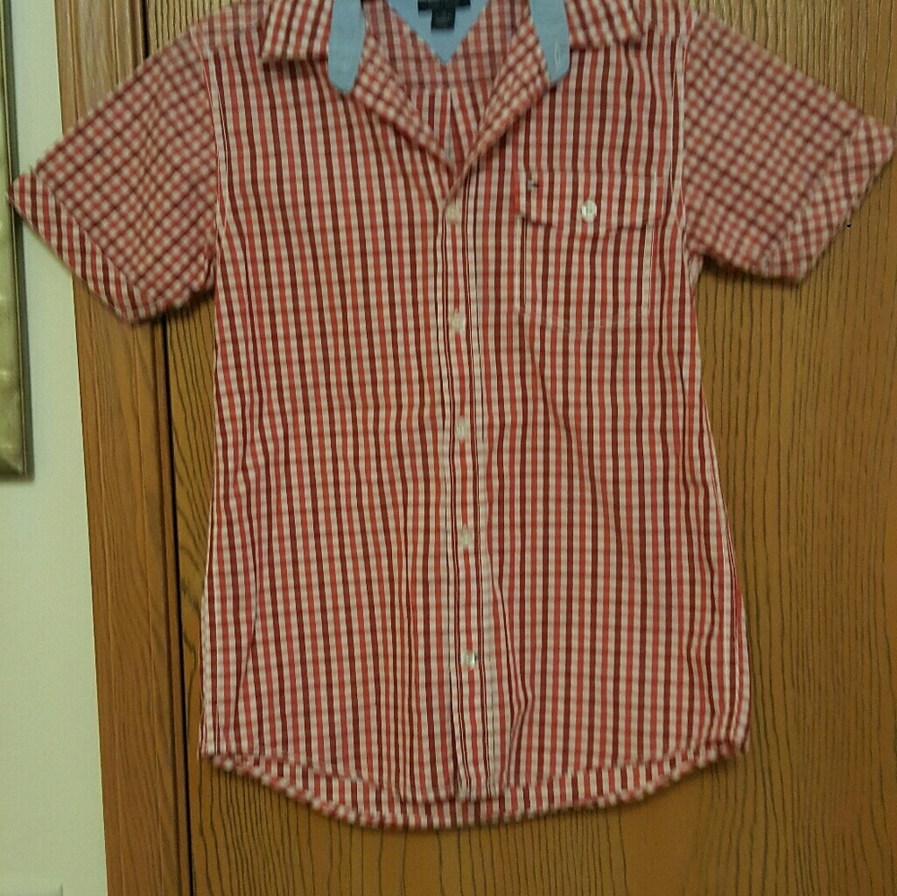 Boys,Tommy Hilfiger collard short sleeve shirt
