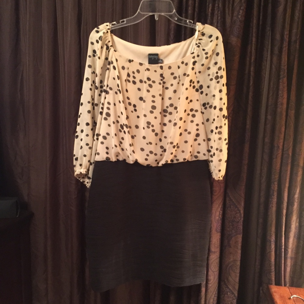 Polka Dot Bloused Dress