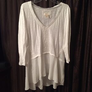 Anthropologie Meadow Rue White Flow Top! 💕