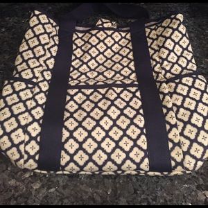 Pottery Barn Kids diaper bag with changing mat