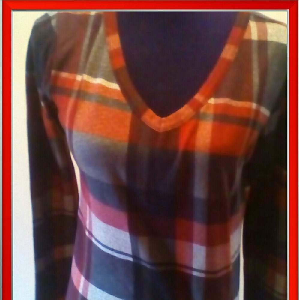 Flannel long sleeve sweater SALE