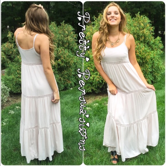 LAST ONE‼️NWT Creamy Boho Goddess Maxi Dress - Picture 6 of 7