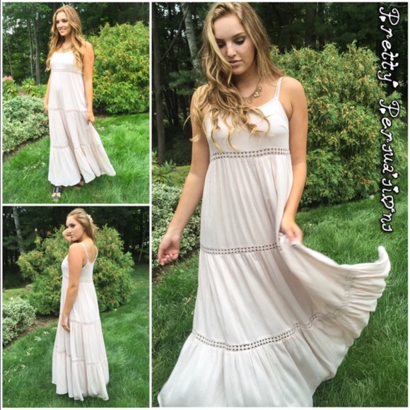 LAST ONE‼️NWT Creamy Boho Goddess Maxi Dress - Picture 7 of 7