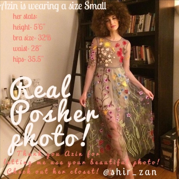 ⚡️LAST ONE⚡️embroidered maxi *damage discount* - Picture 5 of 8