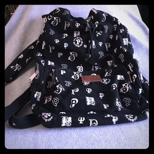 PINK Classic Black and White backpack