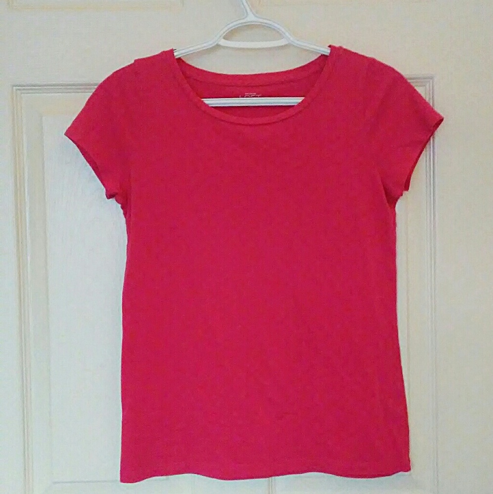 LOFT Red Basic Tee