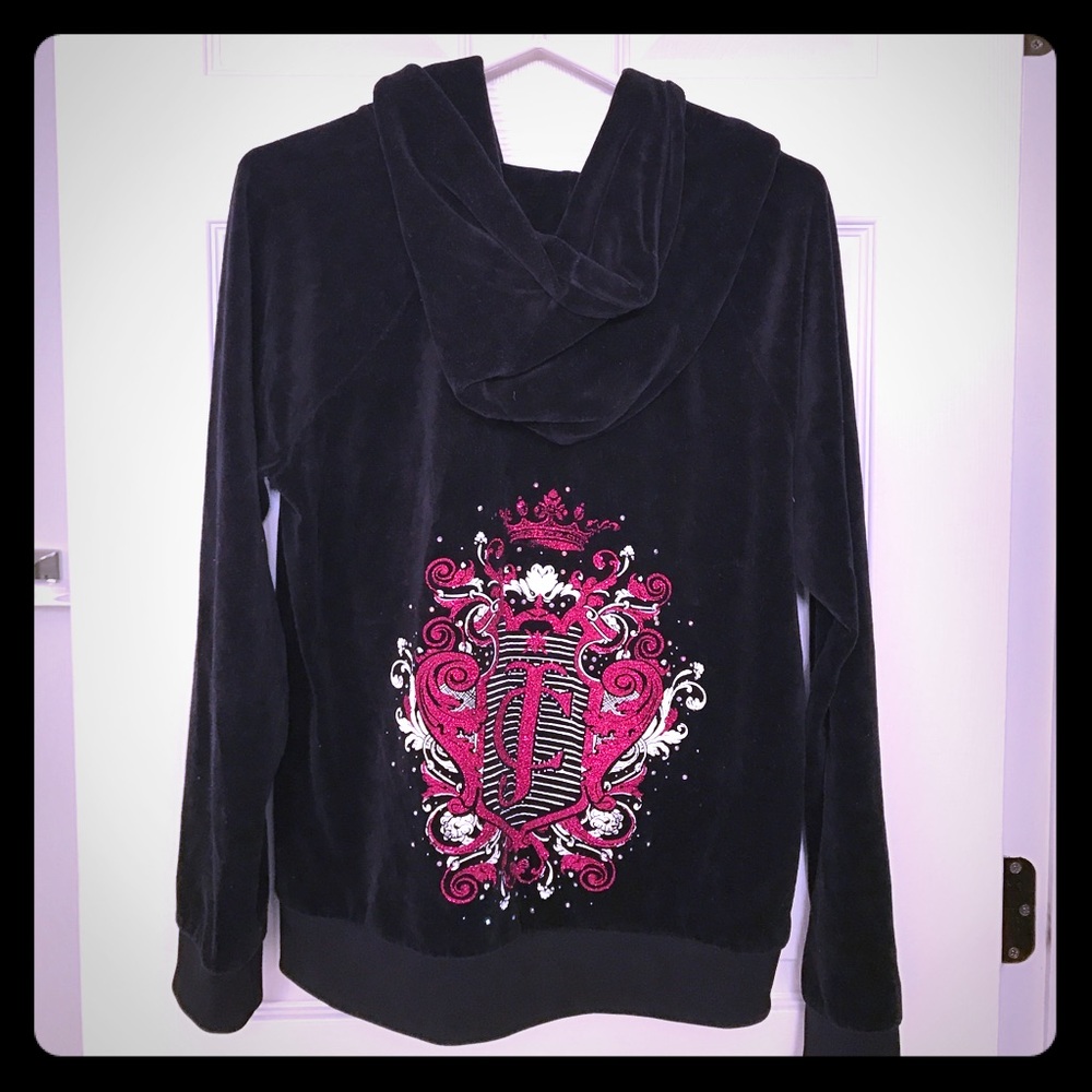 Juicy Couture zip up velour sweatshirt