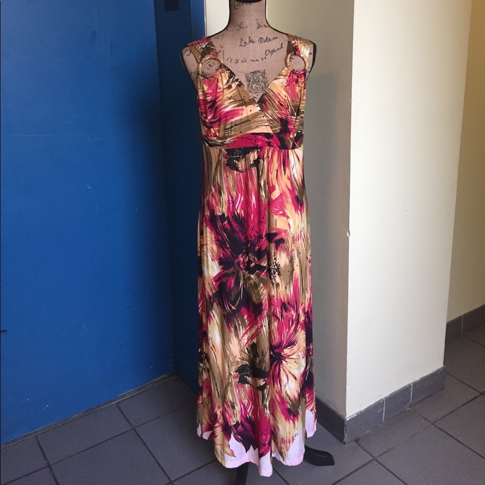 Midnight Velvet Multi color maxi dress💕👗💕