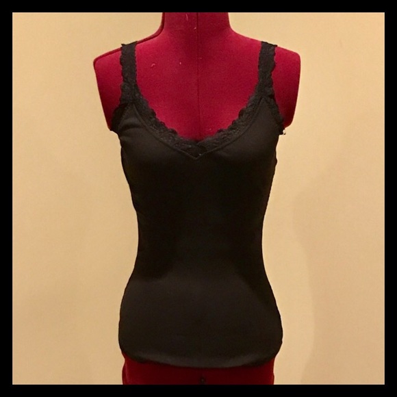 Express Tops - 🌹Black Express Tank with Lace Detail🌹