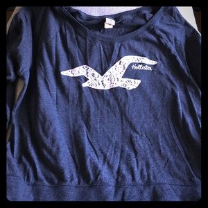 Hollister blue long sleeve T Shirt size L