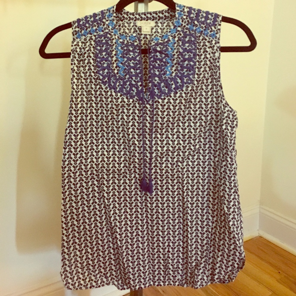 j crew blouse size 0
