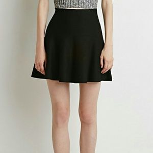 Forever 21 Fluted Stretch Knit Skirt