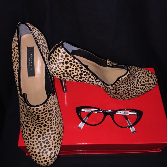 ANN TAYLOR Leandra Haircalf Platform "Shootie" 7.5 - Picture 4 of 4