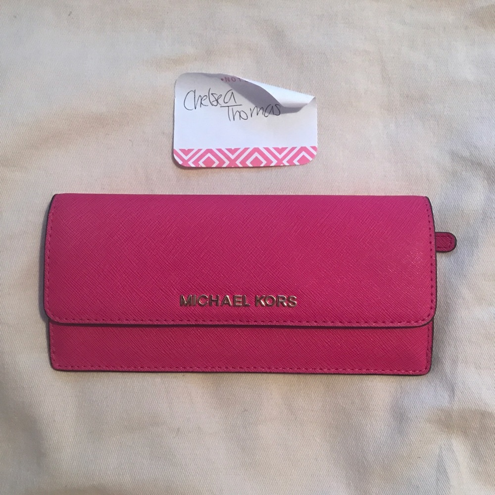 michael kors slim saffiano leather wallet