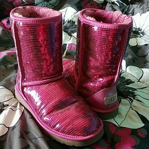 Red Sequin Uggs