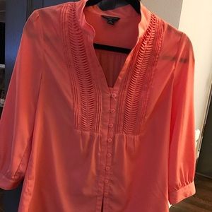 Banana republic Orange peach blouse