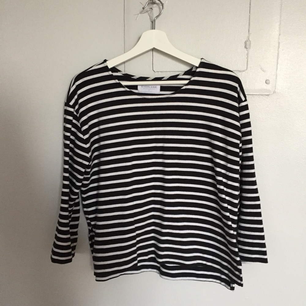 Everlane Boxy Striped Tee