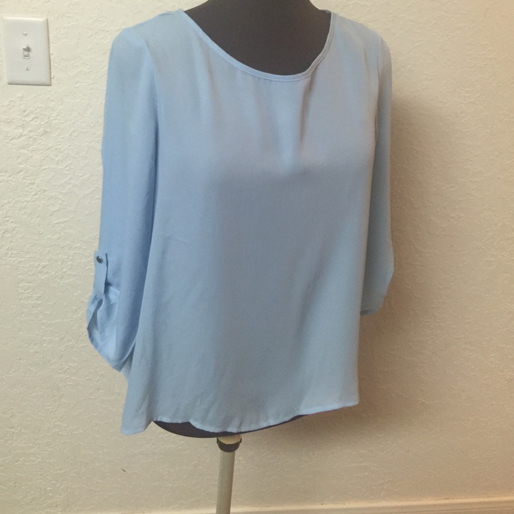 Light blue blouse